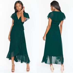 Women's Show Me Your Mumu Jess Ruffle Dress Emerald Green - Small
